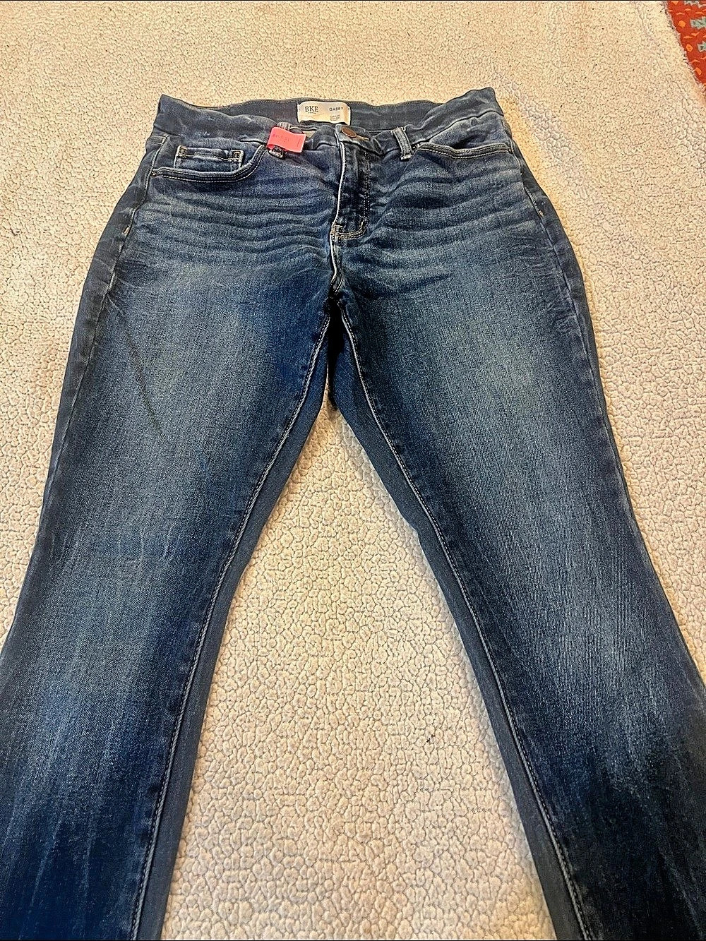 BKE Gabby Straight Leg Jeans Waist 28 Blue